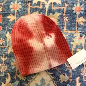 Avenue Zoe Pink Ribbed Beanie